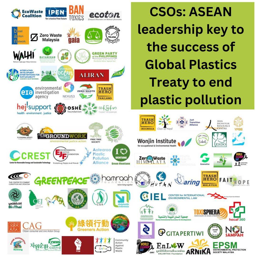 CSOs Call for ASEAN Leadership for a Successful Global Plastics Treaty to End Plastic Pollution