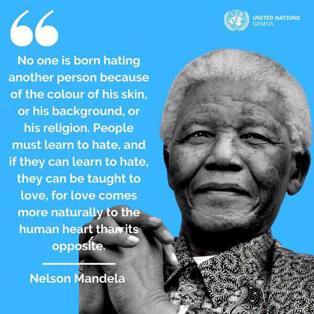 HATE IS TAUGHT … and Can be Unlearned