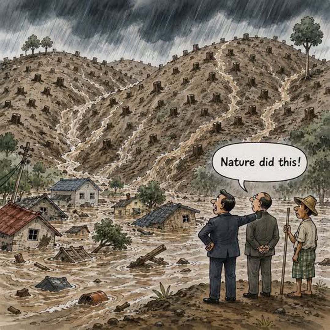 “Nature Did This!”